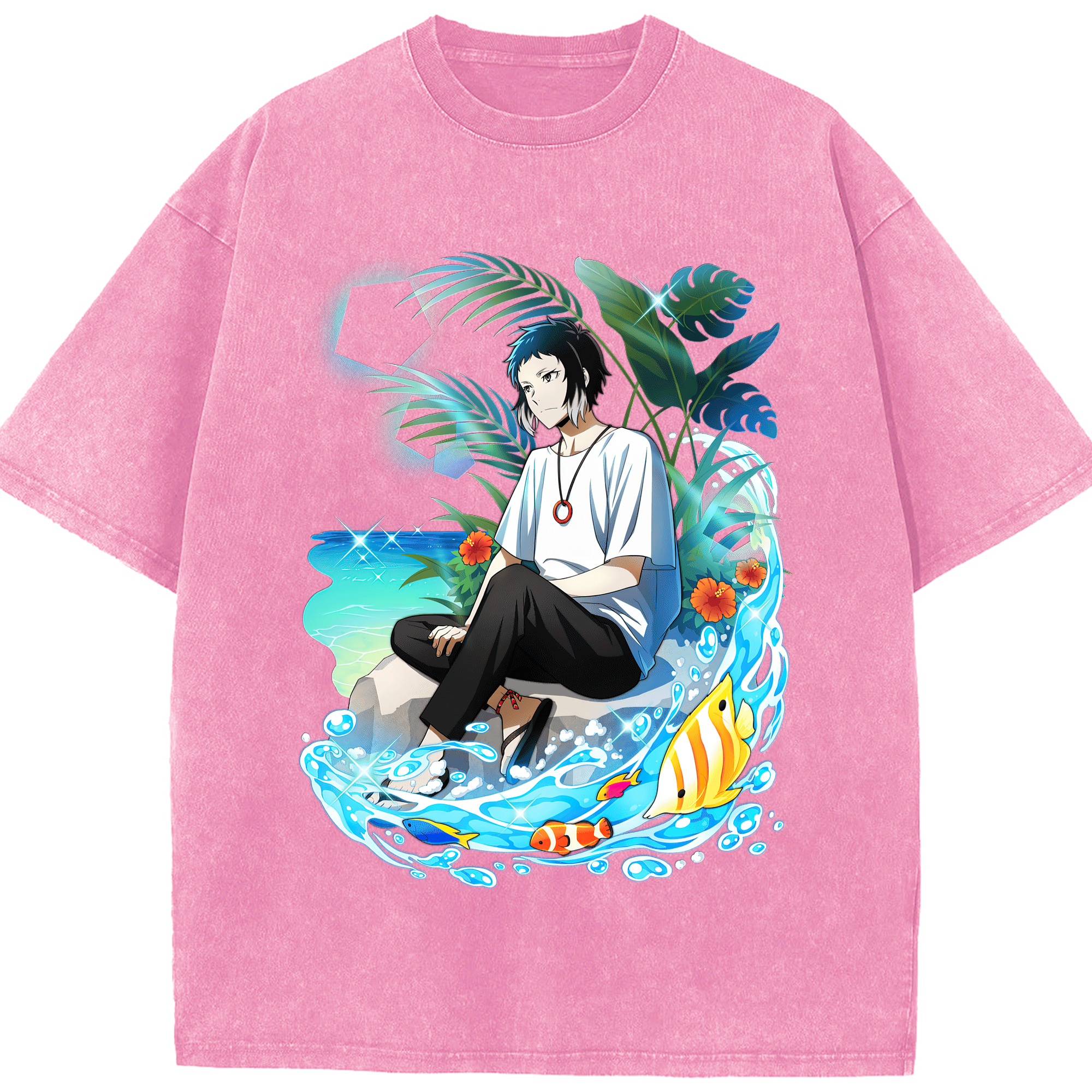 （画像用） 文豪ストレイドッグス Bungo Stray Dogs 綿100% ヴィンテージ風 半袖Tシャツ（フロントプリント）